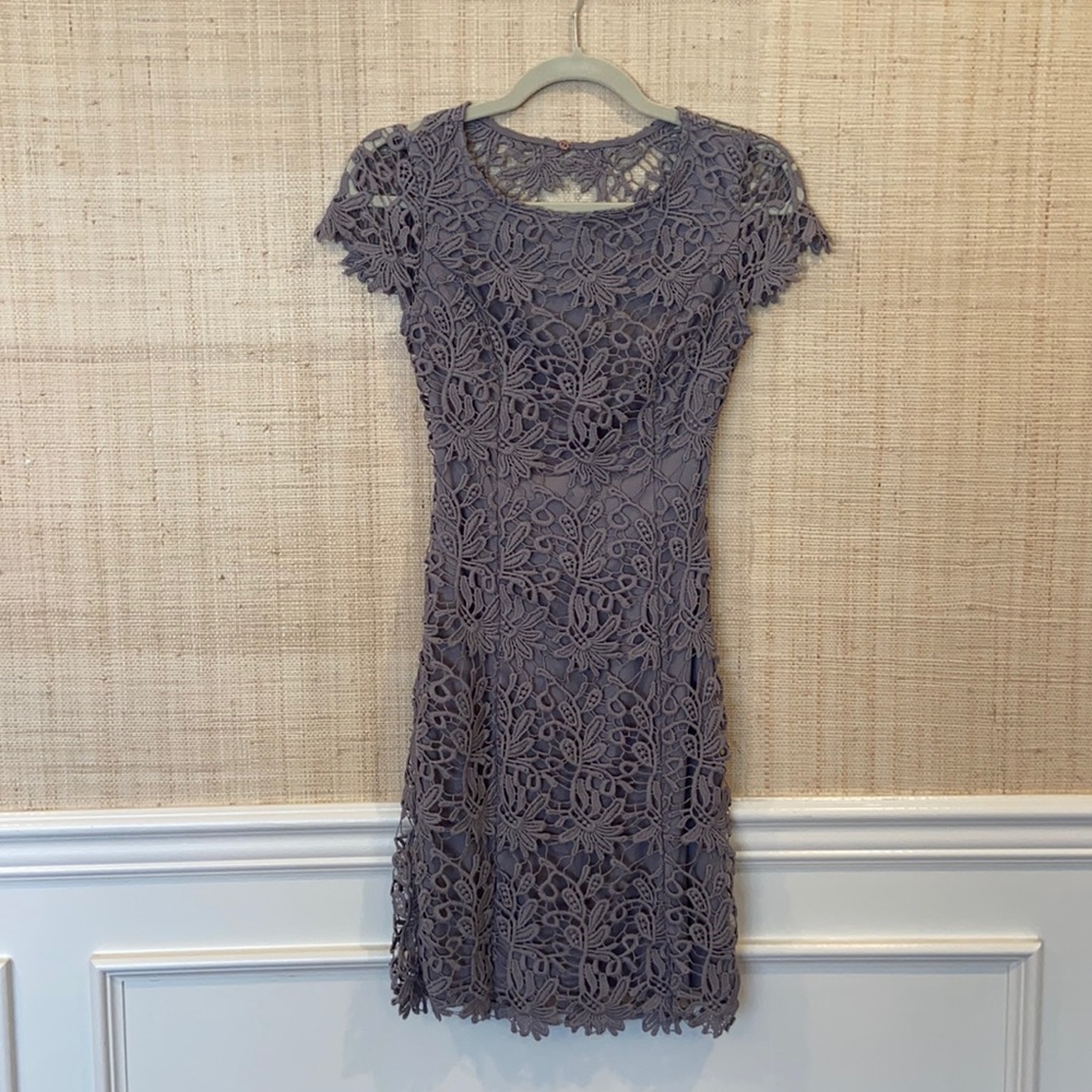 Lulus cocktail dress, open back, size small